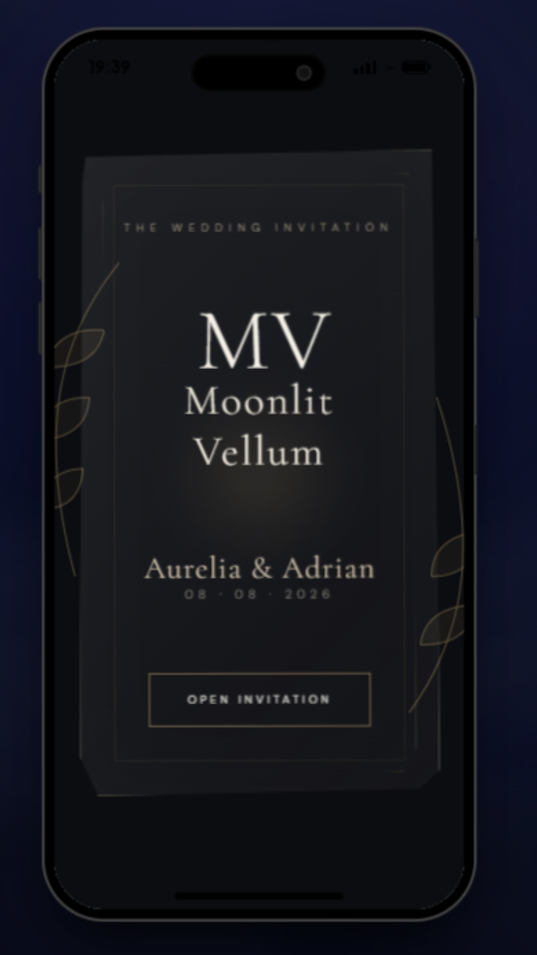 MOONLIT VELLUM ( NO RSVP GIFT )