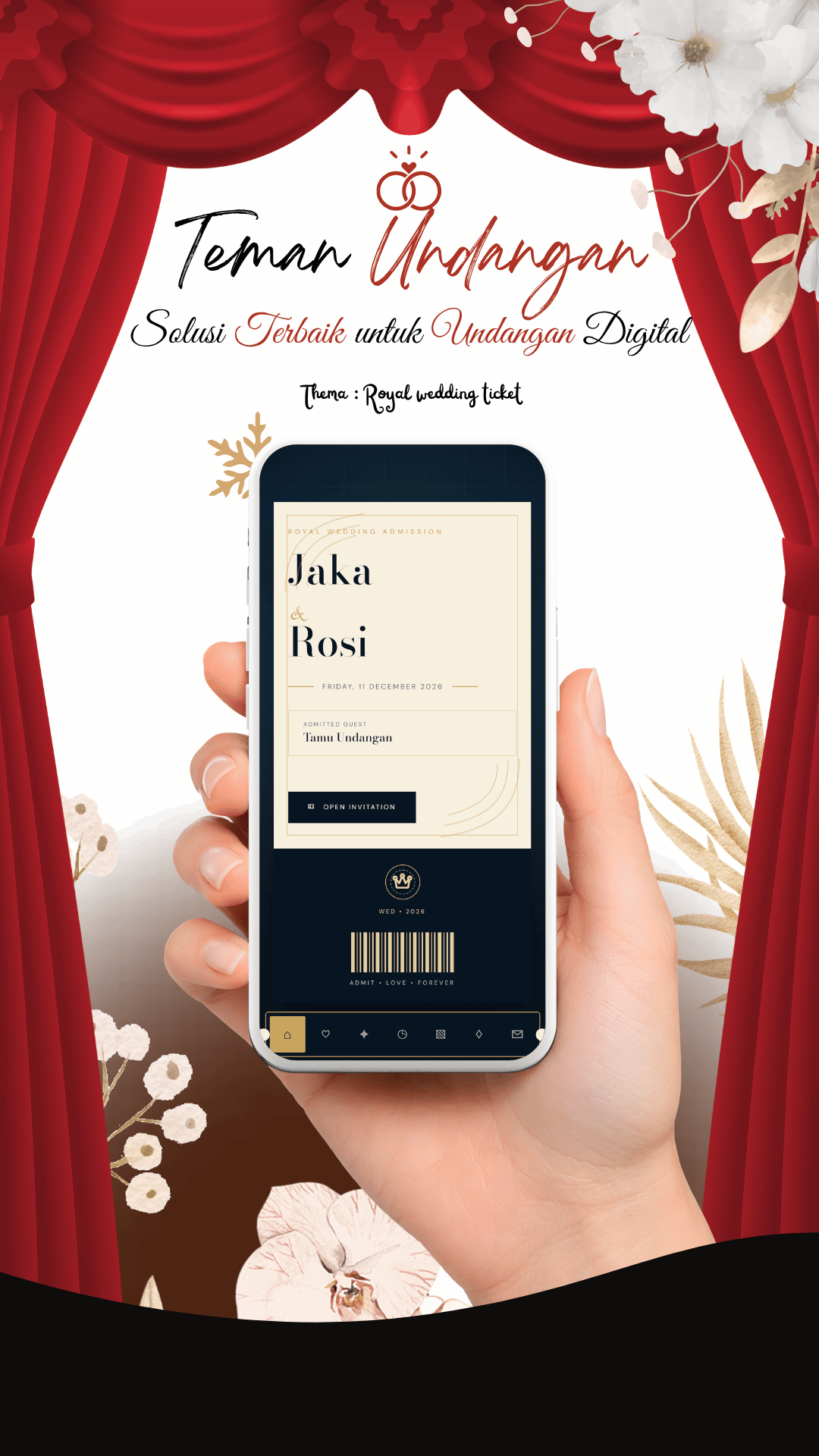 Royal wedding ticket